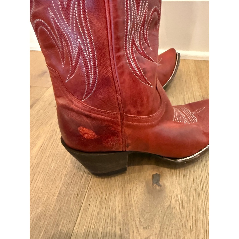 Idyllwind Women's Redhot Leather Cowboy Boots Snip Toe BIWFA22L106 6B - Picture 5 of 9